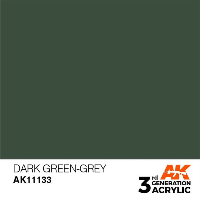 AK11133 Acrylfarbe, 17 ml, dunkelgrüngrau - Standard