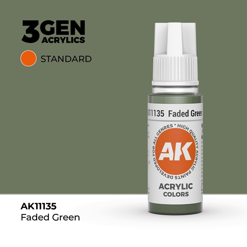 AK11135 Acrylfarbe, 17 ml, verblasstes Grün - Standard