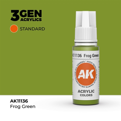 AK11136 Acrylfarbe, 17 ml, Froschgrün - Standard