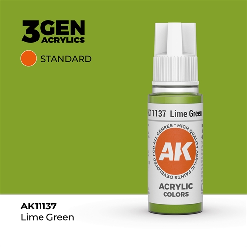 AK11137 Acrylfarbe, 17 ml, Limettengrün - Standard