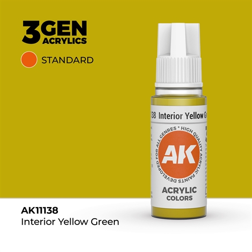 AK11138 Acrylfarbe, 17 ml, innen gelbgrün - Standard