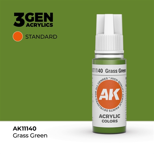 AK11140 Acrylfarbe, 17 ml, grasgrün - Standard