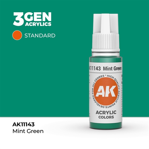 AK11143 Acrylfarbe, 17 ml, Mintgrün - Standard