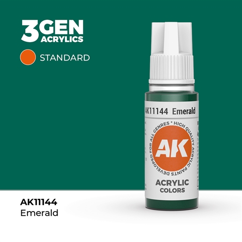 AK11144 Acrylfarbe, 17 ml, Smaragd - Standard