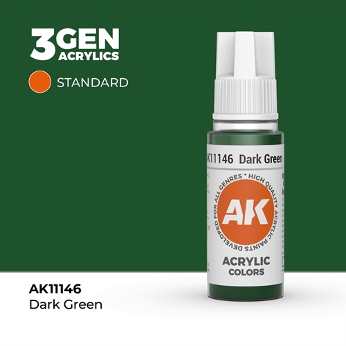 AK11146 Acrylfarbe, 17 ml, dunkelgrün - Standard