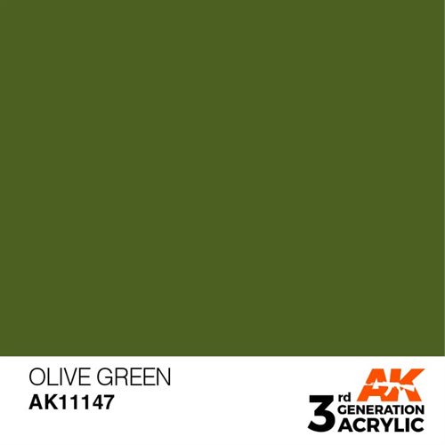 AK11147 Acrylfarbe, 17 ml, olivgrün - Standard