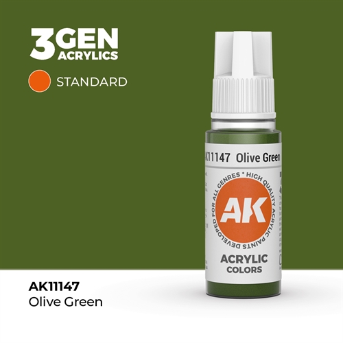 AK11147 Acrylfarbe, 17 ml, olivgrün - Standard