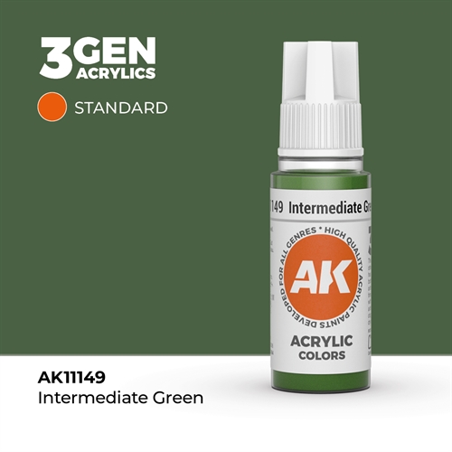 AK11149 Acrylfarbe, 17 ml, mittelgrün - Standard