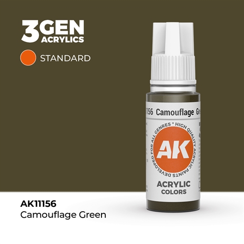 AK11156 Acrylfarbe, 17 ml, Tarngrün - Standard