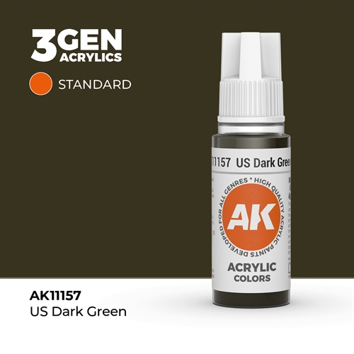 AK11157 Acrylfarbe, 17 ml, dunkelgrün - Standard