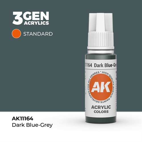 AK11164 Acrylfarbe, 17 ml, dunkelblau-grau - Standard