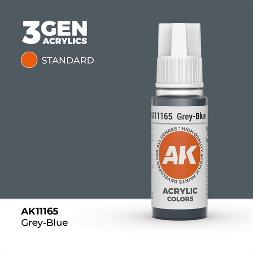 AK11165 Acrylfarbe, 17 ml, graublauer Standard