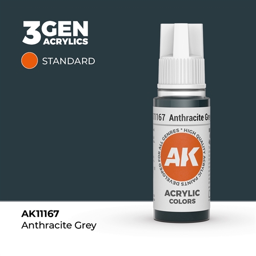 AK11167 Acrylfarbe, 17 ml, Anthrazitgrau - Standard