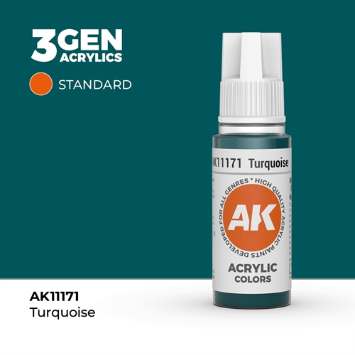 AK11171 Acrylfarbe, 17 ml, Türkis - Standard