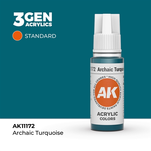 AK11172 Acrylfarbe, 17 ml, archaisches Türkis - Standard