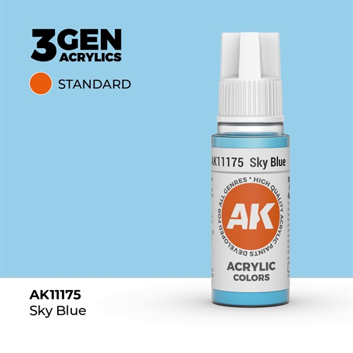 AK11175 Acrylfarbe, 17 ml, Himmelblau - Standard