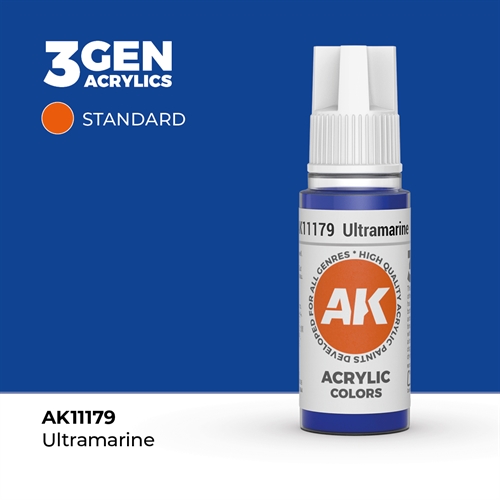 AK11179 Acrylfarbe, 17 ml, Ultramarin - Standard