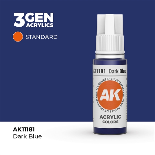 AK11181 Acrylfarbe, 17 ml, dunkelblau - Standard
