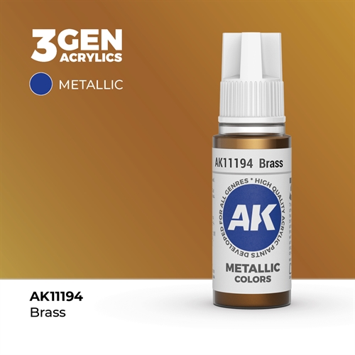AK11194 Acrylfarbe, 17 ml, Messing – Metallic