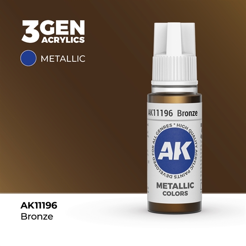 AK11196 Acrylfarbe, 17 ml, Bronze – Metallic