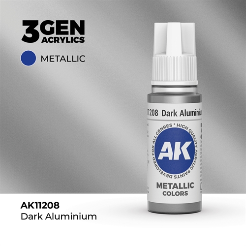 AK11207 Acrylfarbe, 17 ml, Aluminium – Metallic