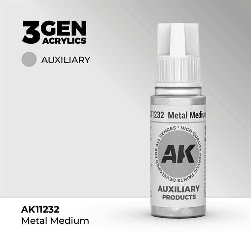 AK11232 Acrylfarbe, 17 ml, Metallmedium - Hilfsmittel