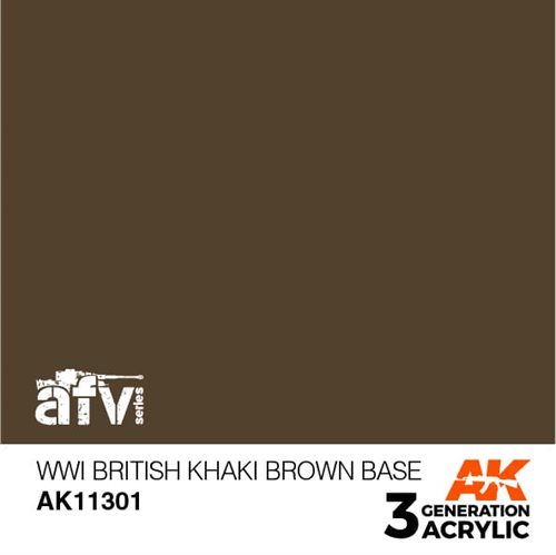 AK11301 WWI BRITISCHE KHAKI-BRAUN-BASIS – AFV, 17 ml