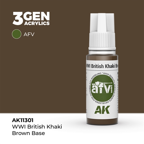 AK11301 WWI BRITISCHE KHAKI-BRAUN-BASIS – AFV, 17 ml