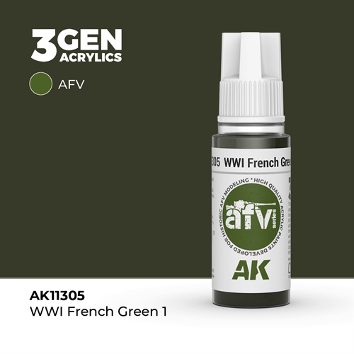 AK11305 WWI FRANZÖSISCHES GRÜN 1 – AFV, 17 ml