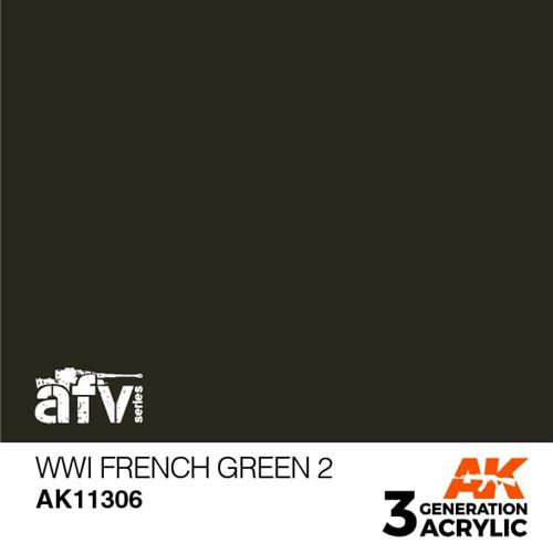 AK11306 FRANZÖSISCH GRÜN AUS DEM 1. WK 2 – AFV, 17 ml