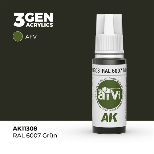AK11308 RAL 6007 GRÜN – AFV, 17 ml
