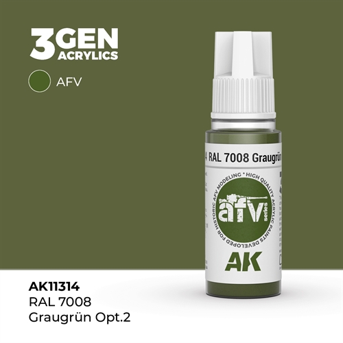 AK11314 RAL 7008 GRAUGRÜN OPT 2 – AFV, 17 ml