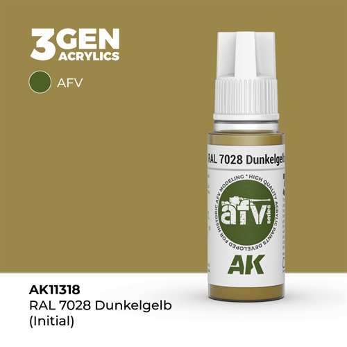AK11318 RAL 7028 DUNKELGELB (INITIAL) – AFV, 17 ml