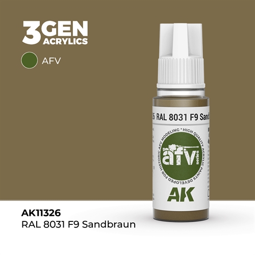 AK11326 RAL 8031 F9 SANDBRAUN– AFV, 17 ml