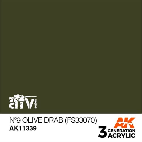 AK11339 Nº9 OLIVGRÜN (FS33070)– AFV, 17 ml