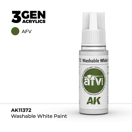 AK11372 WASCHBARE WEISSE FARBE – AFV, 17 ml