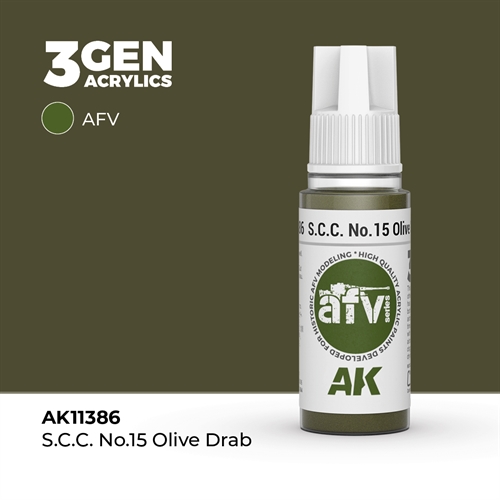 AK11386 S.C.C. NO.15 OLIVGRÜN – AFV, 17 ml