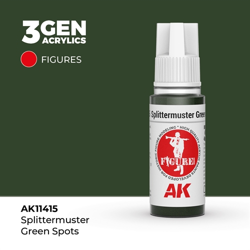 AK11415  SPLITTERMUSTER GRÜNE FLECKEN – FIGUREN, 17ml