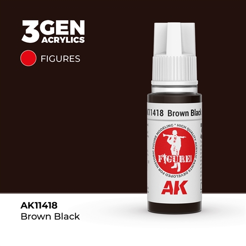AK11418  BRAUN SCHWARZ– FIGUREN, 17ml