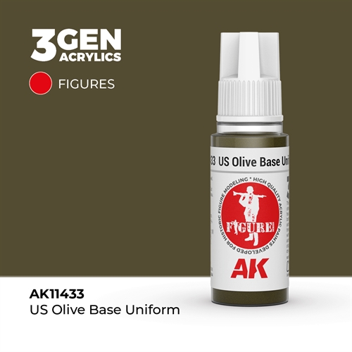 AK11433  US OLIVE BASE UNIFORM – FIGUREN, 17ml
