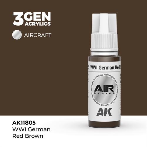 AK 11805 WWI  DEUTSCH ROT BRAUN - AIR, 17 ml
