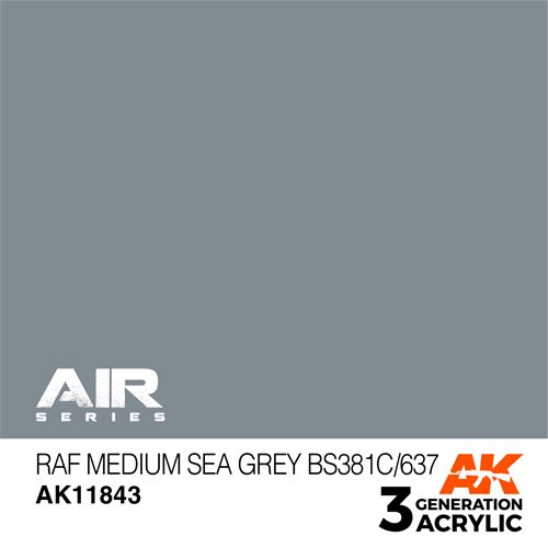 AK 11843 RAF MITTELMEERGRAU BS381C/637 - AIR, 17 ml