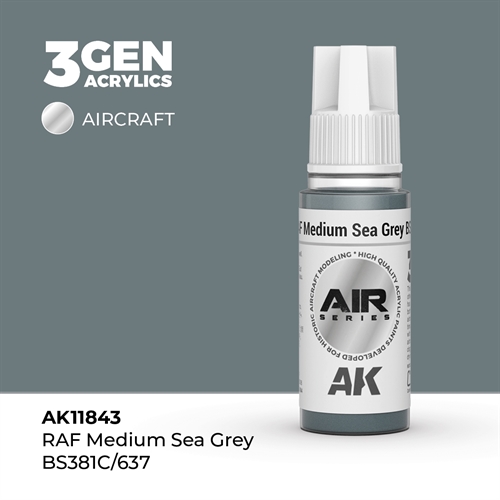 AK 11843 RAF MITTELMEERGRAU BS381C/637 - AIR, 17 ml