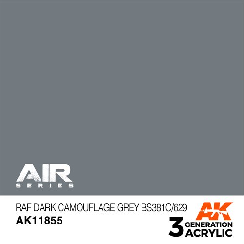 AK 11855 RAF CAMOUFLAGE (GERSTE) GRAU BS381C/626 - AIR, 17 ml