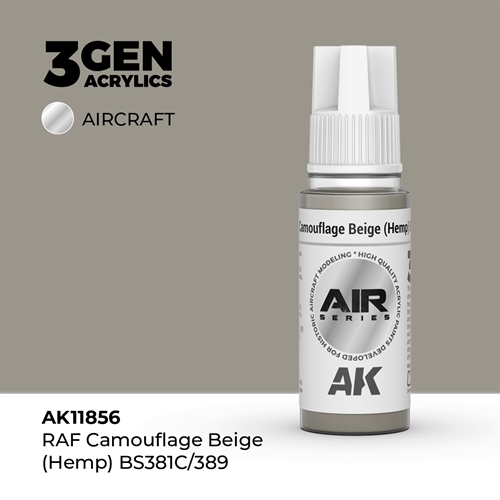 AK 11856 RAF CAMOUFLAGE BEIGE (HANF) BS381C/389 - AIR, 17 ml