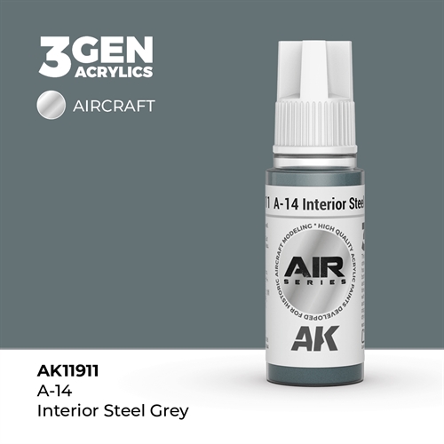 AK 11911 A-14 INNENRAUM STAHLGRAU- AIR, 17 ml