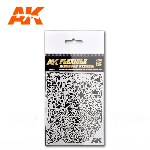 AK9079 FLEXIBLE AIRBRUSH-SCHABLONE 1/20 – 1/24 – 1/35