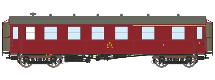 Dekas 876172 DSB-Personenwagen AT 219, ca. 1956–67, Neuheit 2027