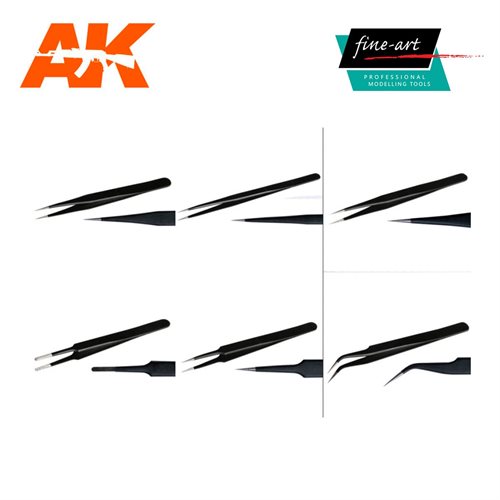 AK-Interactive FA 516 ESD-PINZETTEN-SET 6-TEILIG