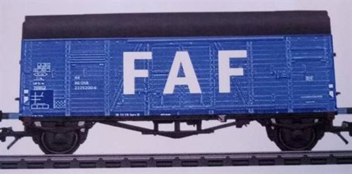 Märklin 94528 2-achsiger gedeckter Güterwagen von Fyns Andels Foderstof, DSB, H0